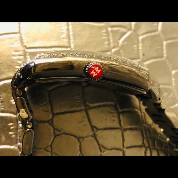 NWT Auth. Michele Watch-Diamonds/ mother of pearl face - Picture 10 of 12